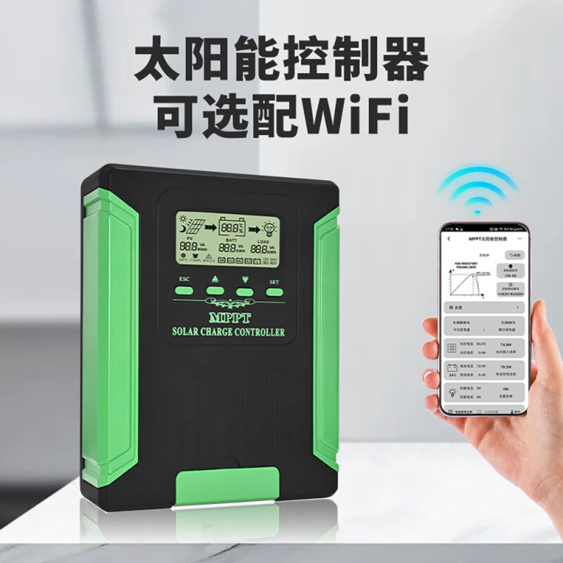 MPPT太阳能控制器80A/100A/120A 带WIFI - 图片 2